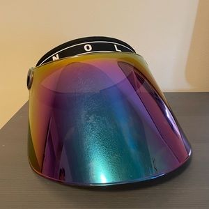 Iridescent face shield